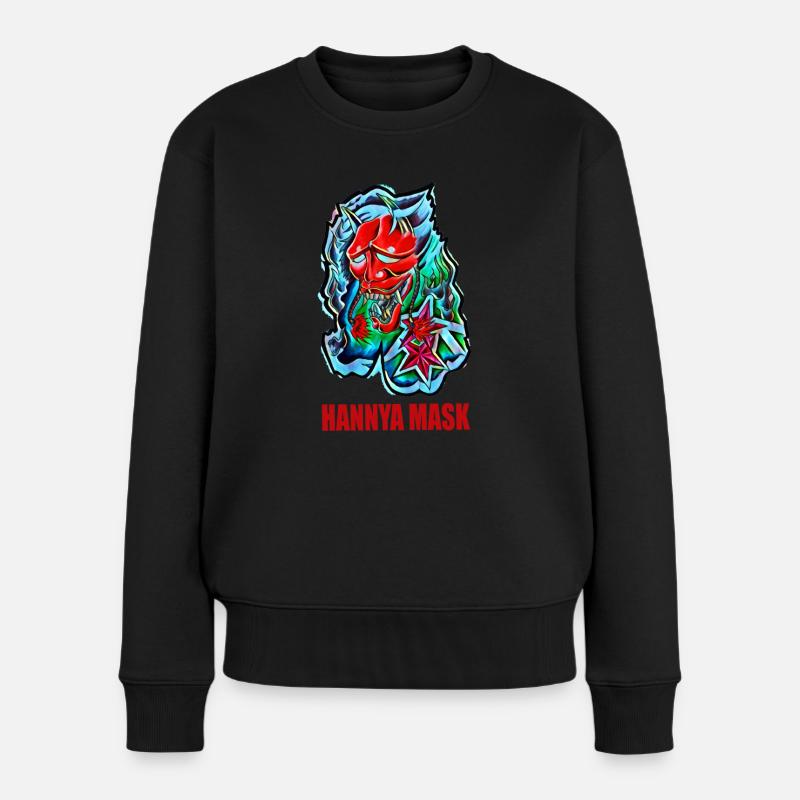 Masque Hannya - Pull Premium bio Femme - noir