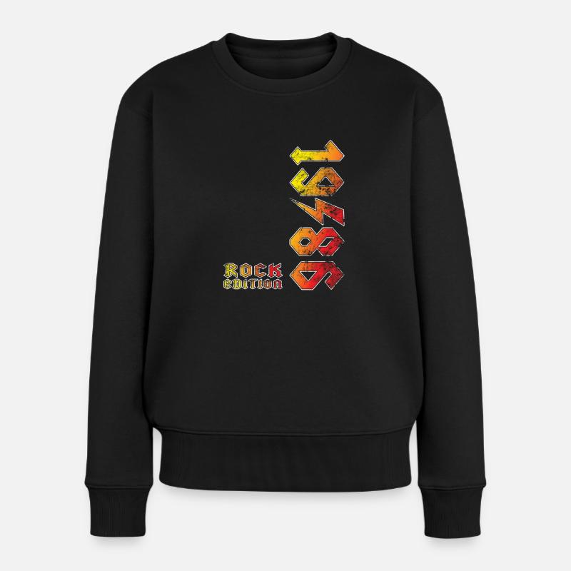 Geburtstag Rock Edition 1986 - Frauen Premium Bio Pullover - Schwarz