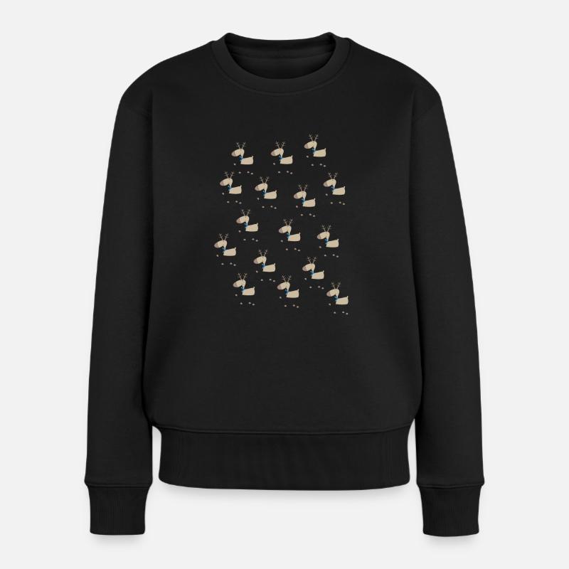 Weihnachten - Frauen Premium Bio Pullover - Schwarz