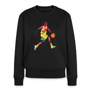Basketball player Basketball player - Women's Premium Organic Jumper - black - Front - Julia (174cm)