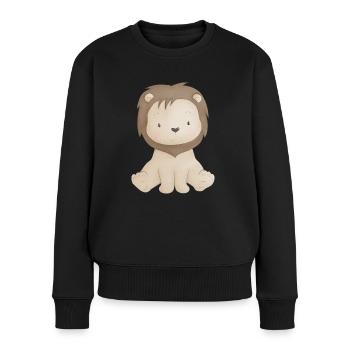 Bébé Lion - Pull Premium bio Femme - noir - Devant - Julia (174cm)