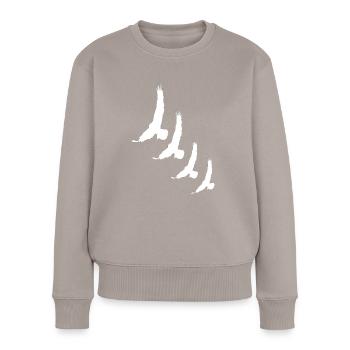 Birds Bird Migration Bird Bird Species Wing Gift Idea - Women's Premium Organic Jumper - taupe - Front - Julia (174cm)