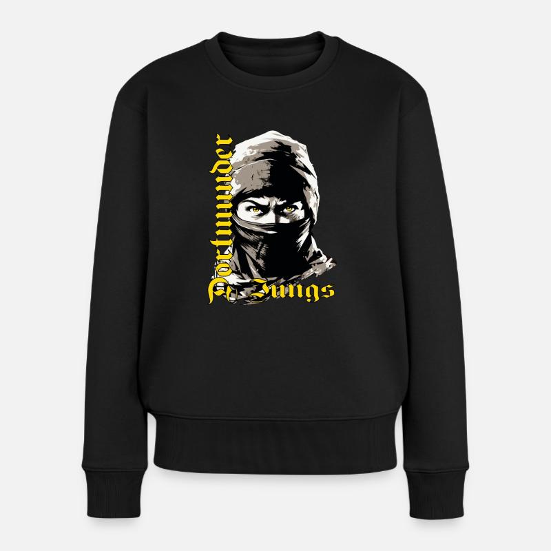 Dortmund Design Dortmunder Ultras & Fans - Frauen Premium Bio Pullover - Schwarz