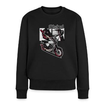 S51 (Tuning) // Illustration - Frauen Premium Bio Pullover - Schwarz - Vorne - Julia (174cm)