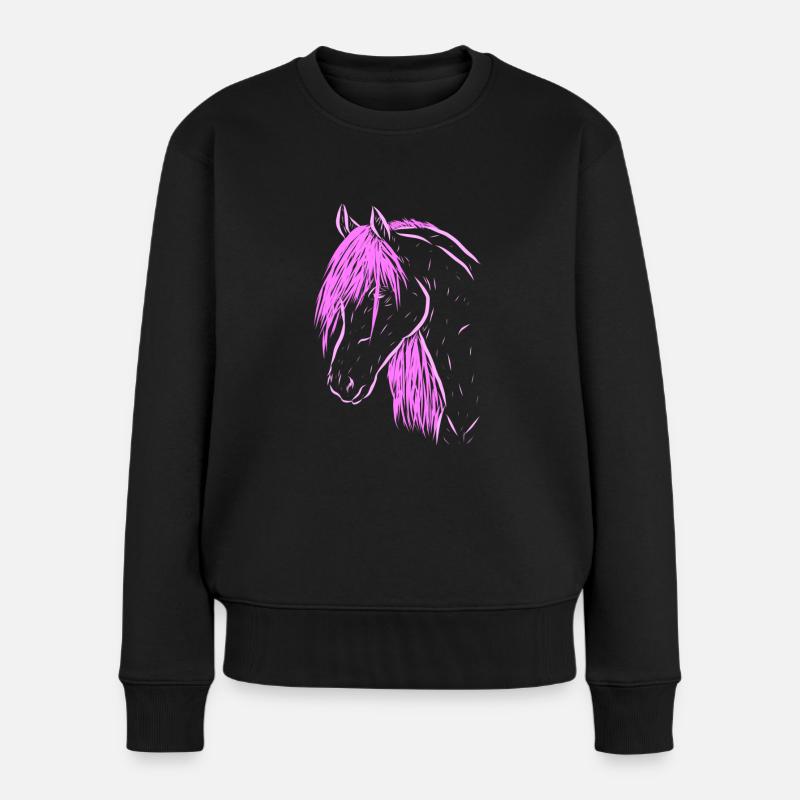 cheval - Pull Premium bio Femme - noir