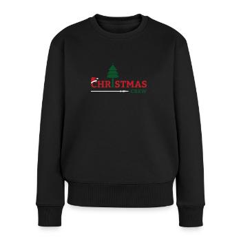Christmas Team Partner Look Christmas Crew - Women's Premium Organic Jumper - black - Front - Julia (174cm)