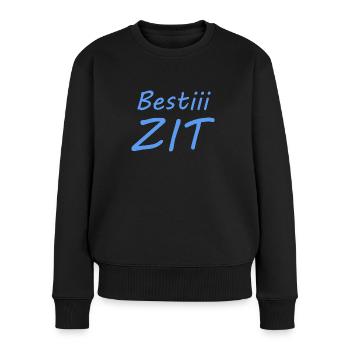 BESTIII ZIT - Frauen Premium Bio Pullover - Schwarz - Vorne - Julia (174cm)