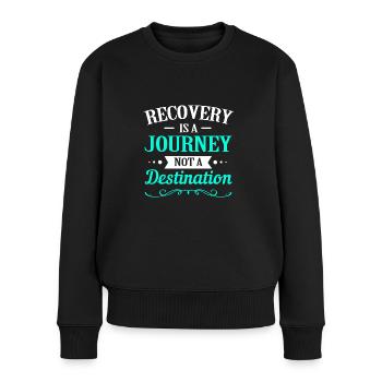 Drogenfrei Sucht Süchtig - Frauen Premium Bio Pullover - Schwarz - Vorne - Julia (174cm)