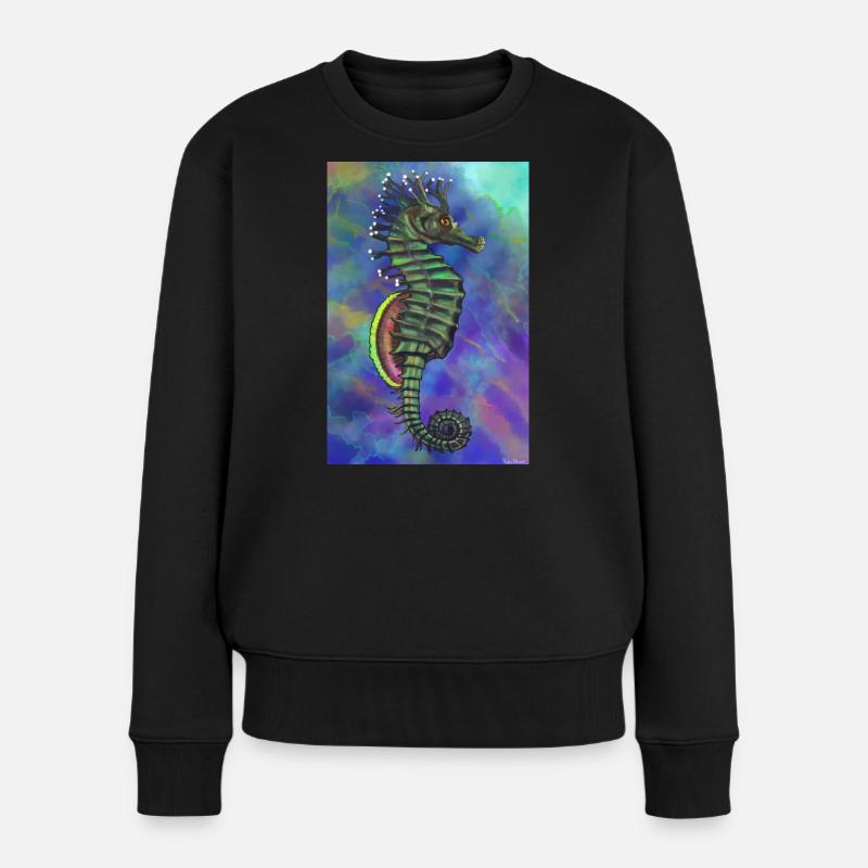 hippocampe - Pull Premium bio Femme - noir
