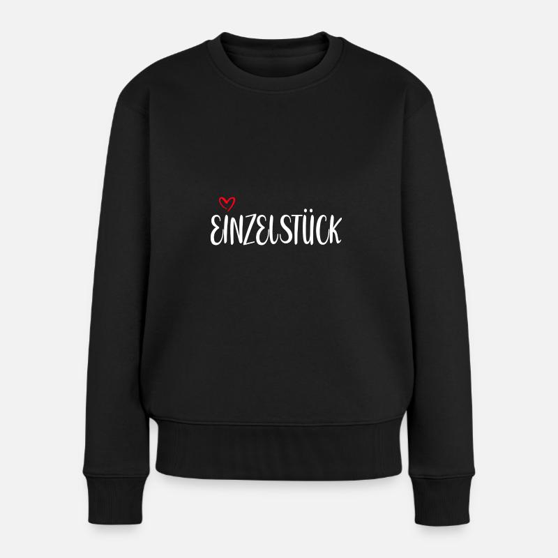 Einzelstück - Frauen Premium Bio Pullover - Schwarz