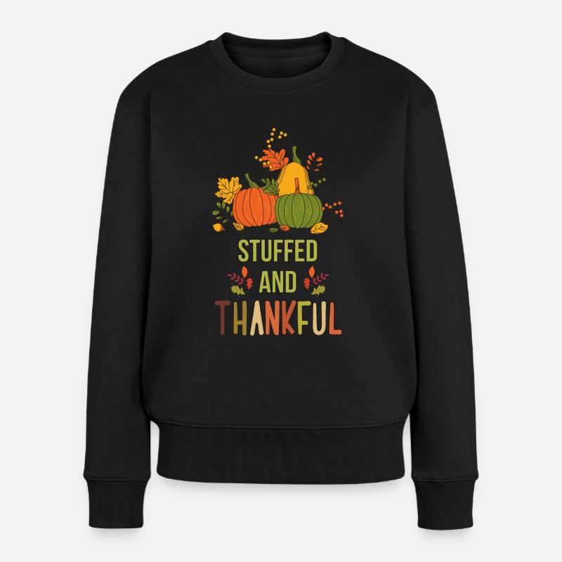 Citrouille Thanksgiving - Pull Premium bio Femme - noir