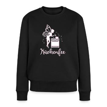 Beste Köchin Mama Oma Küche kochen backen - Frauen Premium Bio Pullover - Schwarz - Vorne - Julia (174cm)