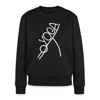 Yoga - Pull Premium bio Femme - noir - Devant - Julia (174cm)