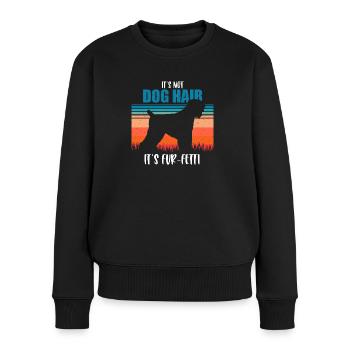 Black Russian Terrier - Frauen Premium Bio Pullover - Schwarz - Vorne - Julia (174cm)