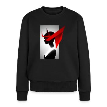 Diaboliquement magnifique - Pull Premium bio Femme - noir - Devant - Julia (174cm)