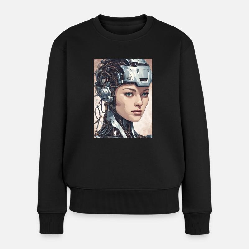 Künstliche Intelligenz, die Erfolgskombination - Frauen Premium Bio Pullover - Schwarz