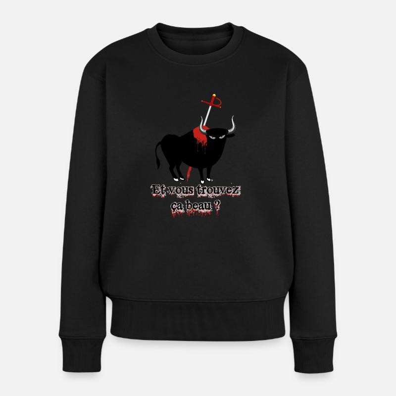 corrida - Pull Premium bio Femme - noir