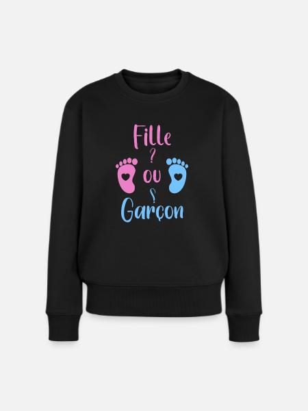Fille ou garçon bébé - Pull Premium bio Femme - noir
