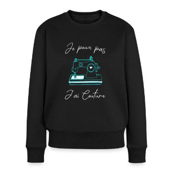 Couture - Pull Premium bio Femme - noir - Devant - Julia (174cm)
