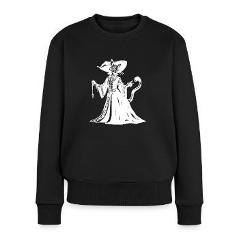 Tabaxi Witch RPG Game - Women's Premium Organic Jumper - black - Front - Julia (174cm)