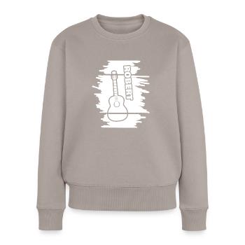 Robert as Guitar - Women's Premium Organic Jumper - taupe - Front - Julia (174cm)