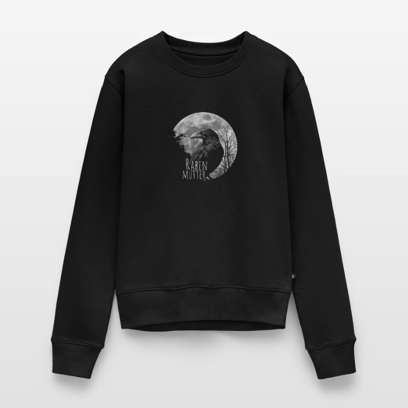 Rabenmutter schwarze Gothic Mutter Muttertag Krähe Frauen Premium Bio Pullover