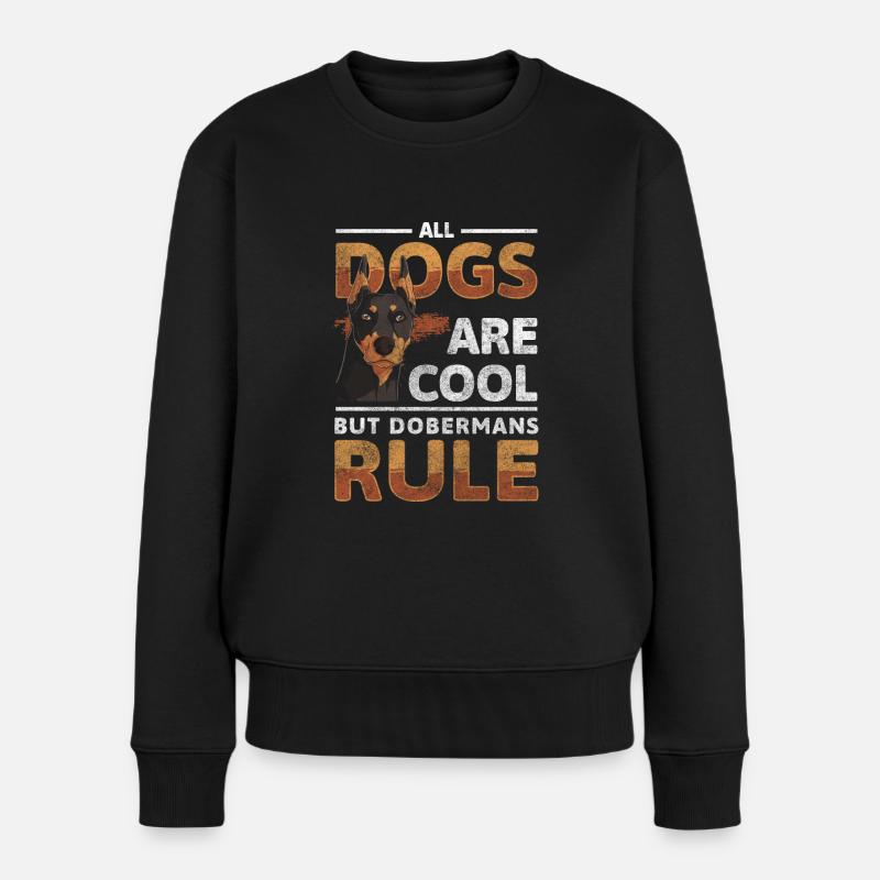 Wachhund Hund Diensthunde Schutzdienst - Frauen Premium Bio Pullover - Schwarz