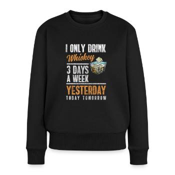 Whiskey Genuss Männer Rauchig - Frauen Premium Bio Pullover - Schwarz - Vorne - Julia (174cm)