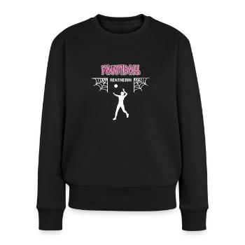 Faustball Rentnerin Rente Ruhestand Faustballerin - Frauen Premium Bio Pullover - Schwarz - Vorne - Julia (174cm)