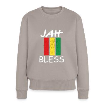 Jah bless Rasta - Pull Premium bio Femme - taupe - Devant - Julia (174cm)