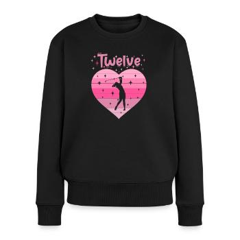 12. Geburstag Golf Golferin Mädchen Tochter - Frauen Premium Bio Pullover - Schwarz - Vorne - Julia (174cm)