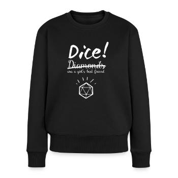 Rollenspiel Frauen power - Frauen Premium Bio Pullover - Schwarz - Vorne - Julia (174cm)