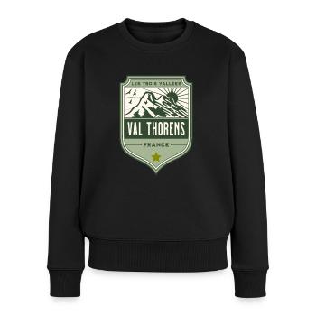 Val Thorens France Trois Vallées Ski - Pull Premium bio Femme - noir - Devant - Julia (174cm)