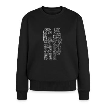 Karpfen Carp Haken Hook Karpfenangeln Geschenk - Frauen Premium Bio Pullover - Schwarz - Vorne - Julia (174cm)