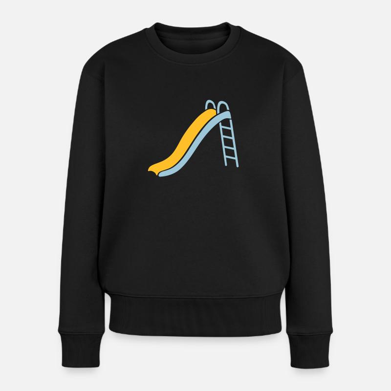 slide - Women's Premium Organic Jumper - black
