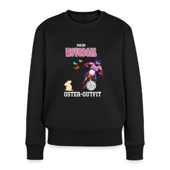 Motoball Oster Outfit Ostergeschenk Motoballerin - Frauen Premium Bio Pullover - Schwarz - Vorne - Julia (174cm)