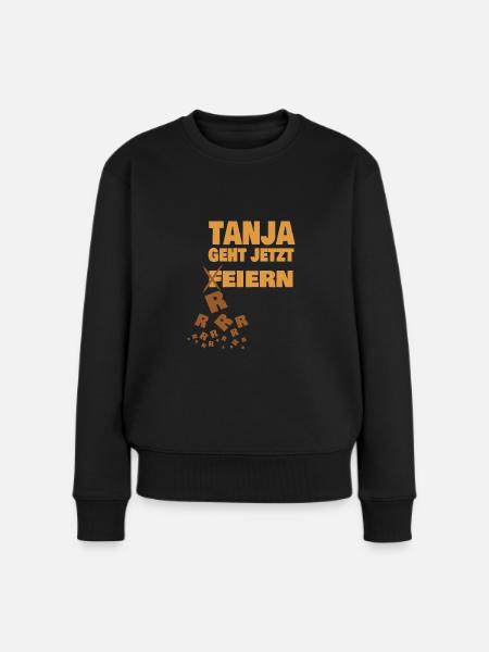 Kotzen tanja - Frauen Premium Bio Pullover - Schwarz