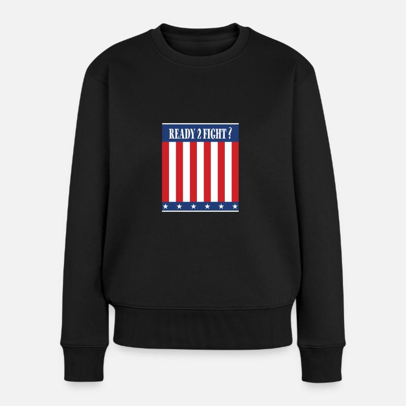 Ready2Fight ? - Êtes-vous prêt pour le combat ? - Pull Premium bio Femme - noir