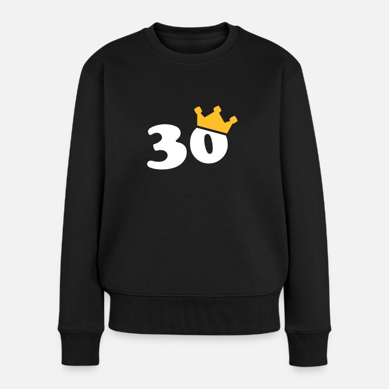 30 couronne 30 ans 30 ans - Pull Premium bio Femme - noir