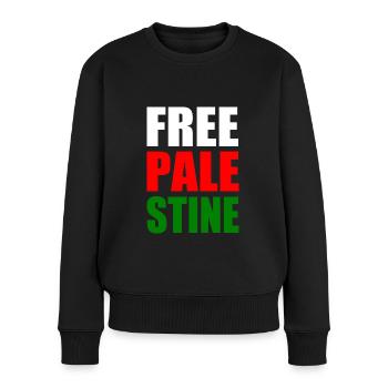 Free palestine - Women's Premium Organic Jumper - black - Front - Julia (174cm)