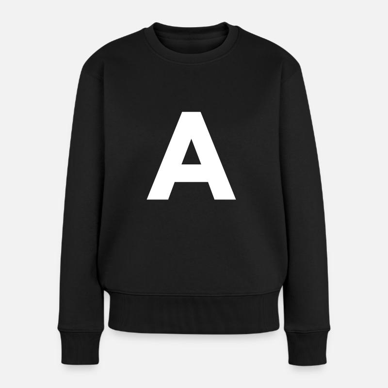 A - Frauen Premium Bio Pullover - Schwarz