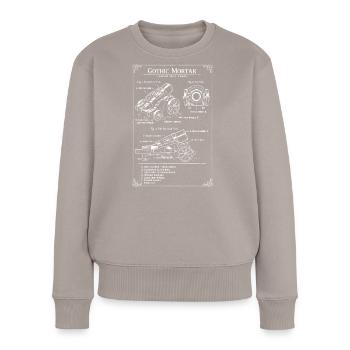 Gothic Mortar Blueprint - Women's Premium Organic Jumper - taupe - Front - Julia (174cm)
