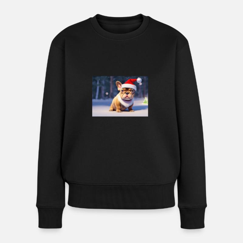 Weihnachten 4 - Frauen Premium Bio Pullover - Schwarz