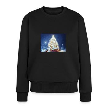 Noël 28 - Pull Premium bio Femme - noir - Devant - Julia (174cm)