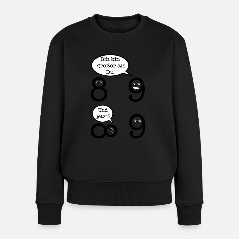 Mathematik Witz - Frauen Premium Bio Pullover - Schwarz