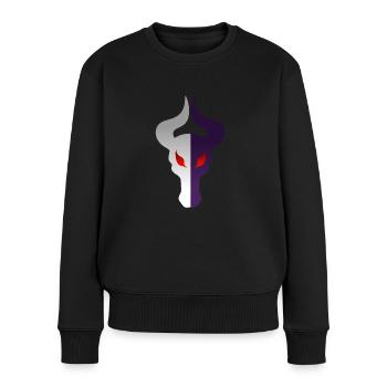 Double-sided dragon head - Women's Premium Organic Jumper - black - Front - Julia (174cm)