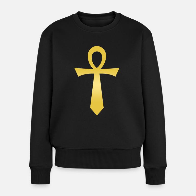 Signes Ankh - Egypte - Ankh - Pull Premium bio Femme - noir