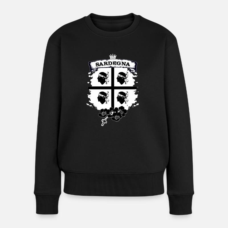 Sardaigne - Pull Premium bio Femme - noir