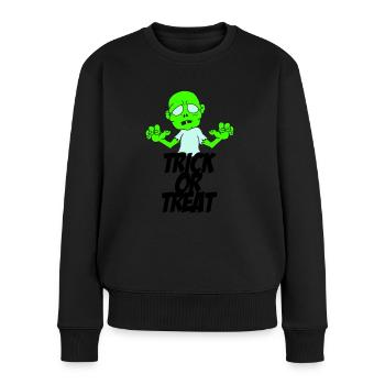 Zombie Trick or Treat - Pull Premium bio Femme - noir - Devant - Julia (174cm)