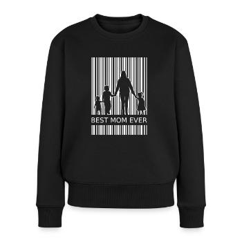 Best Mom Ever Mama 3 Kinder Mutter Geschenk - Frauen Premium Bio Pullover - Schwarz - Vorne - Julia (174cm)